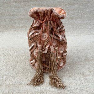 Gatsbylady London Crossbody Beaded Evening Cocktail Party Bucket Bag